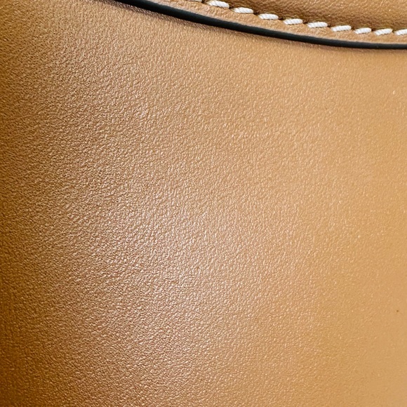 Tory Burch T Monogram Leather Studio Bag in Moose Brown - Picture 12 of 16